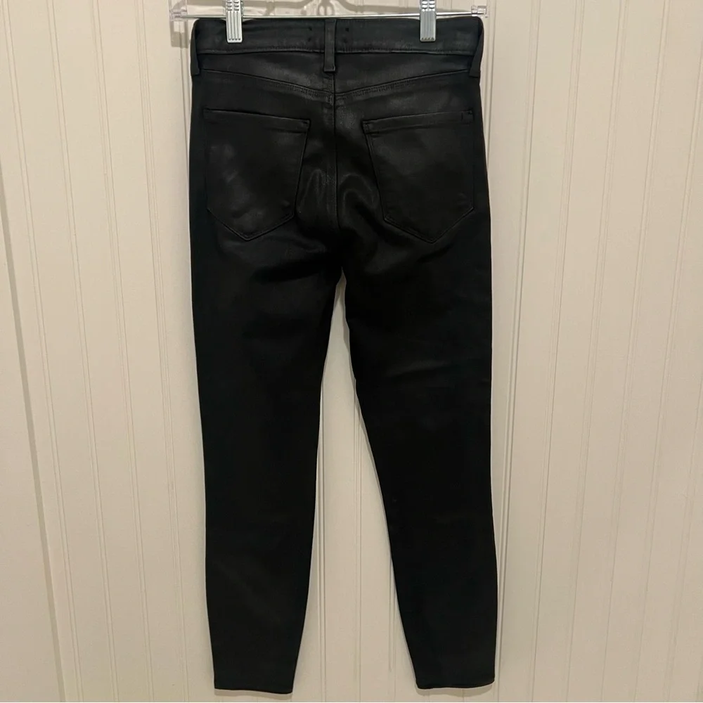 L’agence Margot Coated Black High-Waisted Jeans